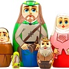 Развивающая игра Брестская Матрешка Робин Гуд (набор 5 шт)