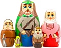 Развивающая игра Брестская Матрешка Робин Гуд (набор 5 шт)
