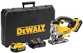 Электролобзик DeWalt DCS331M2 (с 2-мя АКБ, кейс)