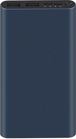 Портативное зарядное устройство Xiaomi Mi Power Bank 3 PLM13ZM 10000mAh (темно-синий)