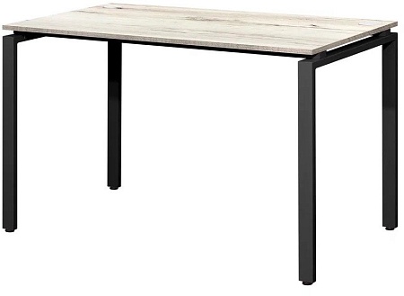 Стол Millwood Лофт Сиэтл ДТ-5 130x70x75 (дуб белый Craft/черный)