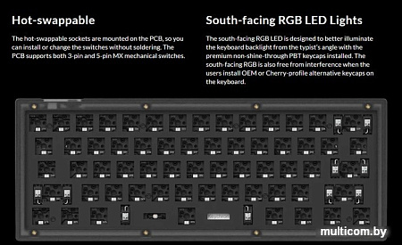Клавиатура Keychron V4 RGB V4-A1-RU (Keychron K Pro Red)