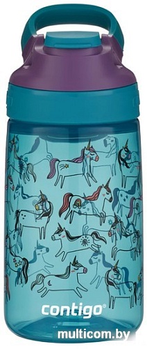 Бутылка для воды Contigo Gizmo Sip 2136791 (единорог)