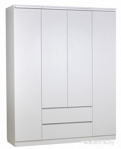 Шкаф распашной Polini Kids Simple 1920 с ящиками 0002800.9 (белый)