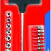Набор торцевых головок и бит TopTools A-39D385 21 предмет