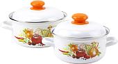 Набор кастрюль Лысьвенские эмали Итальянская кухня С-165 АП2/4