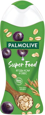 Косметика по уходу за телом Palmolive Гель-крем для душа Super Food Ягоды асаи и овес 250 мл