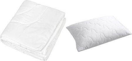 Комплект подушка+одеяло Mio Tesoro 24-С-009 140х205 + Подушка для сна Basic 50x70