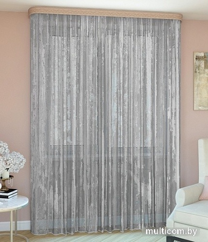 Тюль Legrand Дождь 2x2.6 м (серый)