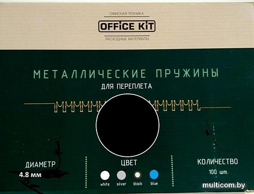 Металлическая пружина для переплета Office-Kit 4.8 мм OKPM316B (черный)