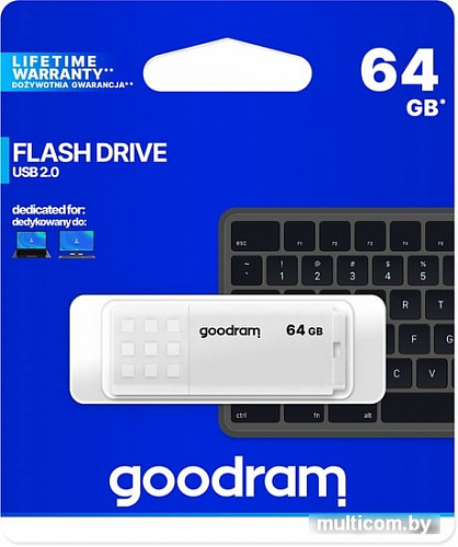 USB Flash GOODRAM UME2 64GB (белый)