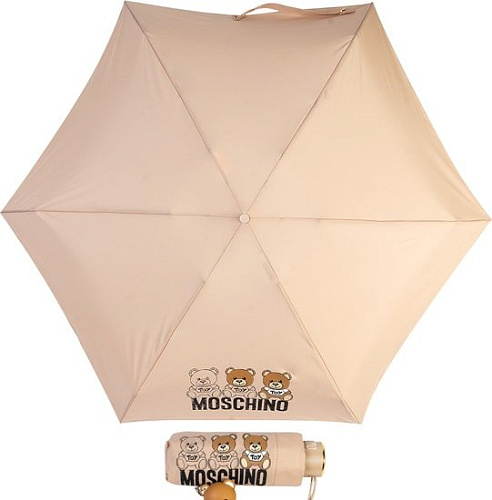 Зонт Moschino 8061-SuperminiA Bear Scribbles Beige