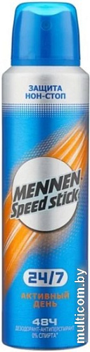 Антиперспирант-спрей Mennen Speed Stick Активный день 24/7 150 мл