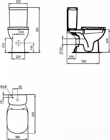 Унитаз Ideal Standard Tempo [T328101]