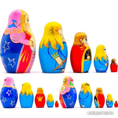 Развивающая игра Брестская Матрешка Спящая красавица (набор 5 шт)