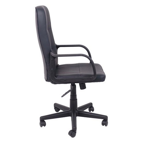 Кресло AksHome Leonidas (пластик/кож.зам, черный)