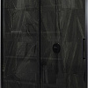 Душевая дверь MaybahGlass 195x150 MGD-1285-6 (графит/черный)