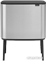 Brabantia Bo Touch Bin 3x11 л (стальной матовый с защитой)