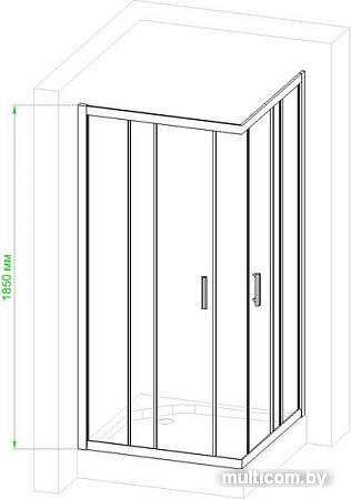 Душевой уголок Royal Bath RB90HPD-T 90x90