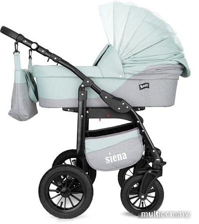 Универсальная коляска Rant Siena (3 в 1, 08 серый/ментоловый)