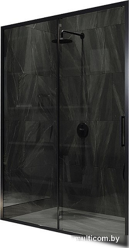 Душевая дверь MaybahGlass 195x150 MGD-1285-6 (графит/черный)