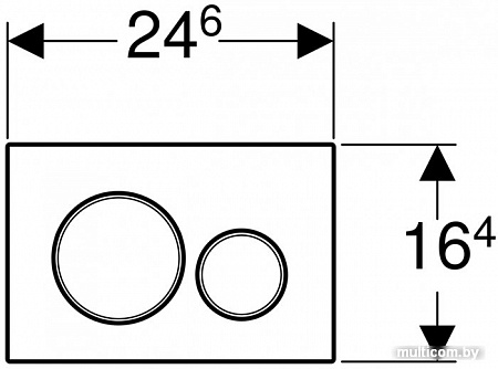 Панель смыва Geberit Sigma 20 New 115.882.JT.1 (белый\хром глянцевый)