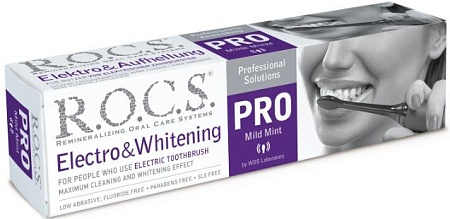 Зубная паста R.O.C.S Pro Electro & Whitening Mild Mint 135 г