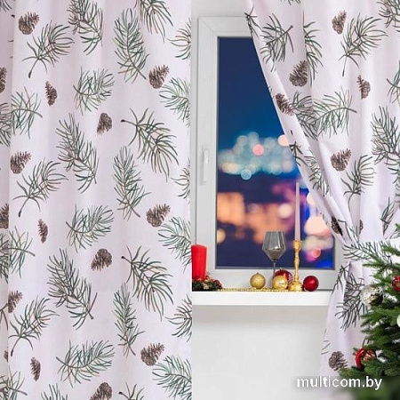 Комплект штор Этель Christmas Tree 7072271 (1.45x180. 2 шт)