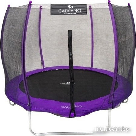 Батут Calviano Outside Master Purple 252 см - 8ft (внешняя сетка, с лестницей)