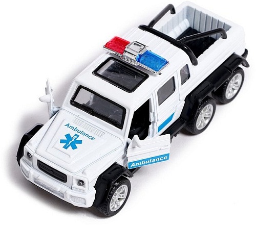 Внедорожник Автоград Джип 6X6 спецслужбы 7668742 (белый)