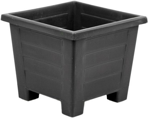 Кашпо Serinova Квадратный №4 20-S42011102-200100 (антрацит)