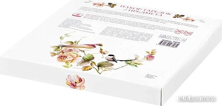 Набор десертных тарелок Elan Gallery Певчие птички 730776