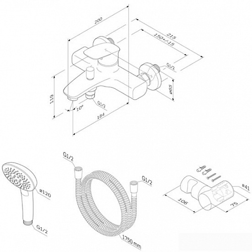 Смеситель AM.PM Spirit V2.1 F71A15000
