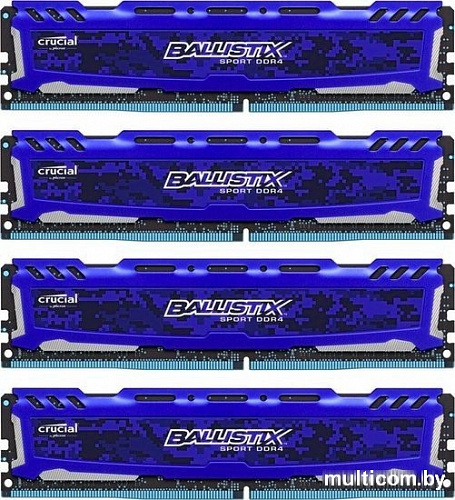 Оперативная память Crucial Ballistix Sport LT 4x8GB DDR4 PC4-19200 [BLS4C8G4D240FSE]