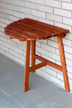 Стол Dyatel Раскладной пристенный сосна (дуб)