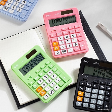 Калькулятор Deli EM210F (салатовый)