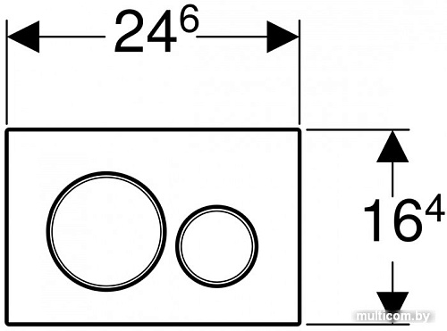 Панель смыва Geberit Sigma 20 New 115.882.14.1 (черный матовый лак/хром глянцевый)