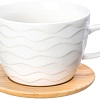 Чашка с блюдцем Elan Gallery Айсберг волны 540218