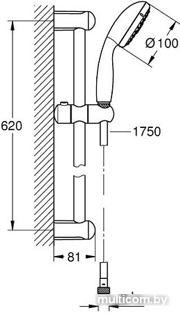 Душевой гарнитур Grohe New Tempesta 100 27645001