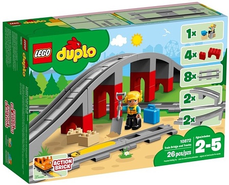 Конструктор LEGO Duplo 10872 Железнодорожный мост