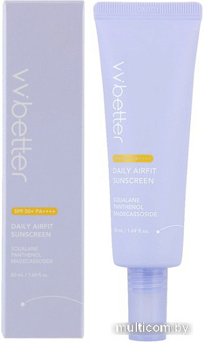 Крем солнцезащитный VVbetter Daily Airfit Sunscreen SPF50+ PA++++ (50 мл)