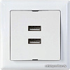 Розетка USB Mutlusan Daria 2120 449 0101 (белый)
