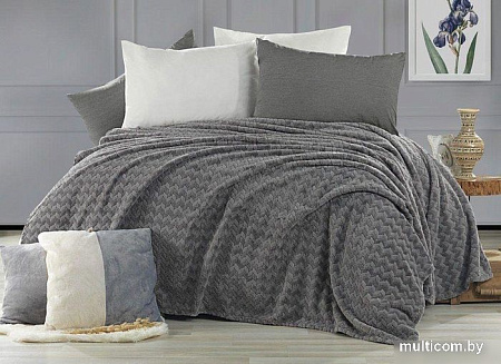 Плед Karven Super Soft Benzia 1.5 160x220 Р 943 (темно-серый)