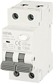 Дифференциальный автомат GEYA GYR9N 1P+N 20A C 6кА 30 мА AC GYR9NMC2030MA