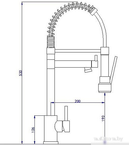 Смеситель Ekko E4802-8