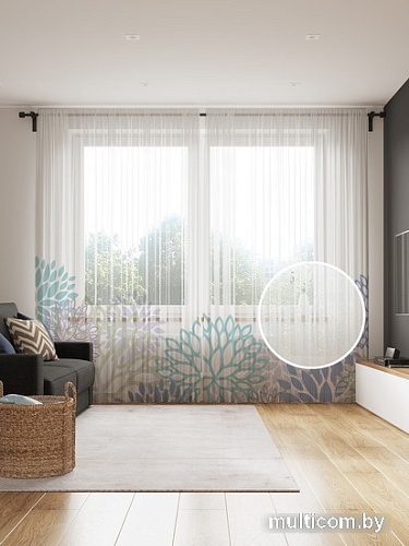 Комплект штор JoyArty Цветочное ограждение 1.45x2.65 м tul_20503_145x265 (2 шт)