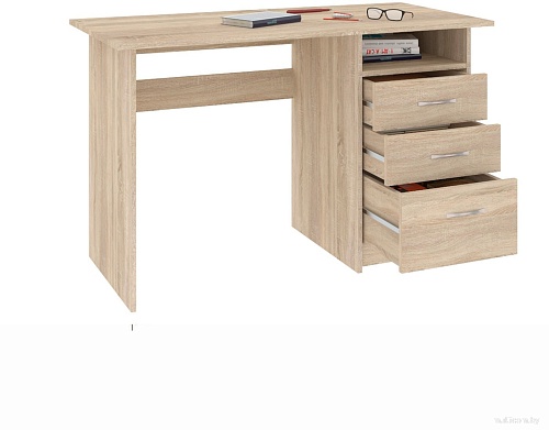 Стол Кортекс-мебель Эльф 120-3ш (дуб сонома)