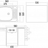 Кухонная мойка Ukinox CLL560.435-GT6K 2L