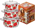 Набор кастрюль Маруся Эмаль люкс 8888/1