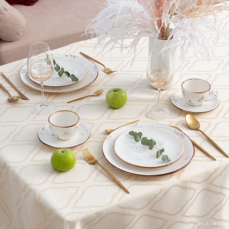 Скатерть Этель Ажур 7097376 (бежевый)